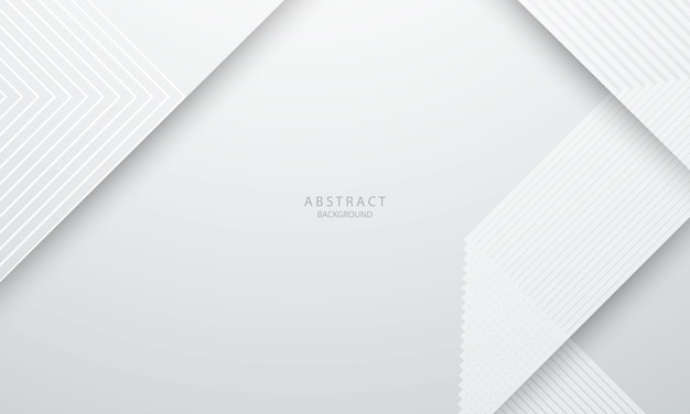 Abstrait blanc avec des formes dynamiques