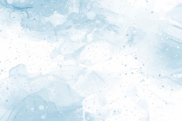 Vecteur abstrait bleu aquarelle hiver motif ciel avec neige