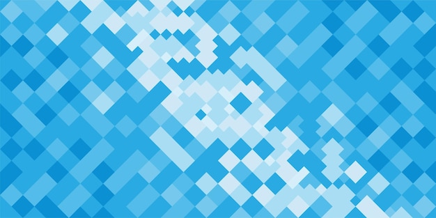 Abstrait bleu mosaïque de formes géométriques Modèle de mosaïque