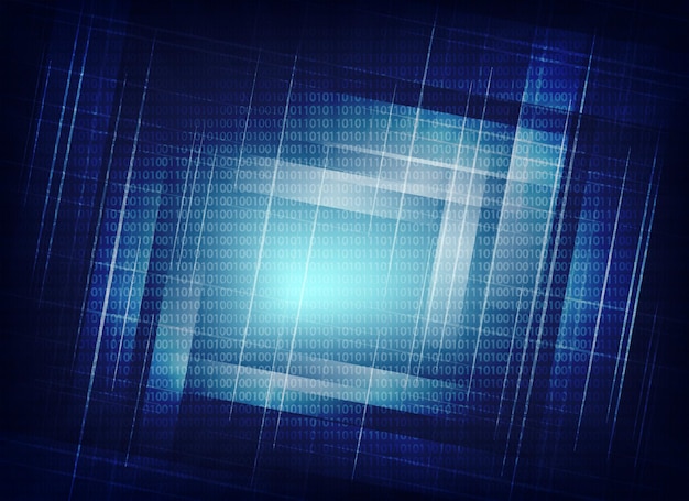 Vecteur abstrait bleu avec des nombres