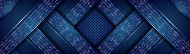 Vecteur abstrait bleu royal royal moderne avec fond de couches de chevauchement