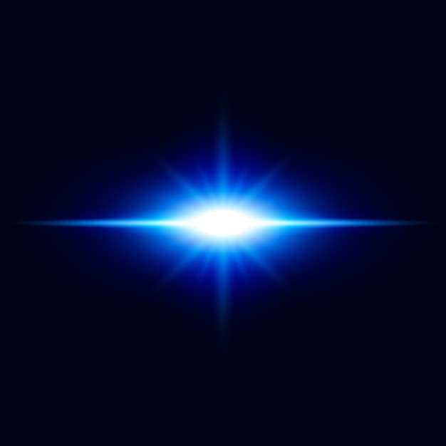 Vecteur abstrait blue light effet vector background