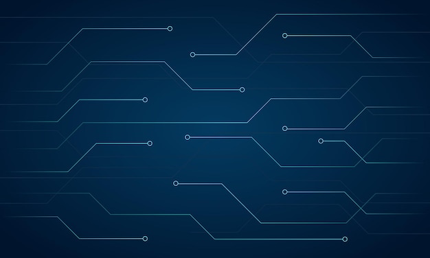 Vecteur abstrait carte de circuit futuriste lignes de haute technologie arrière-plan