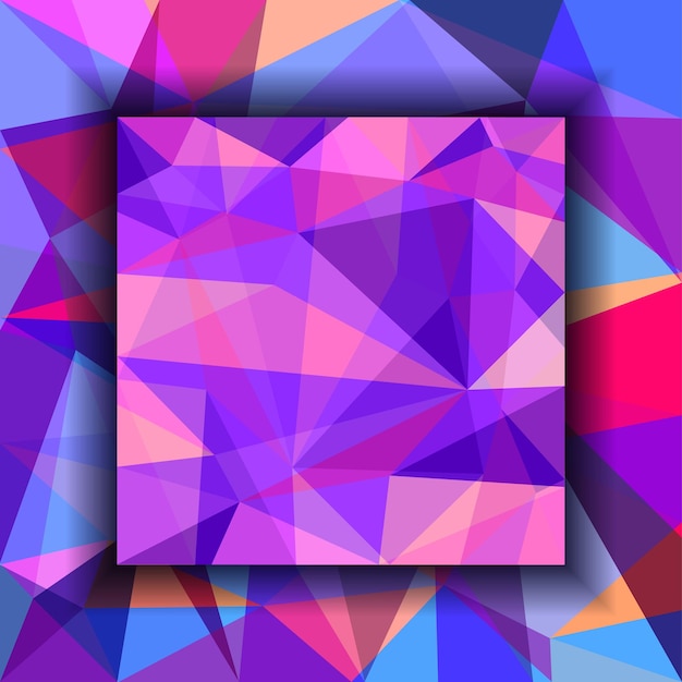 Abstrait coloré polygonale
