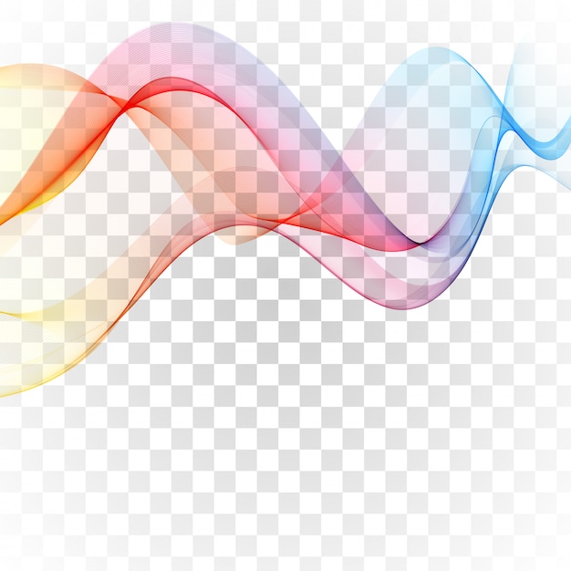 Vecteur abstrait coloré avec vague