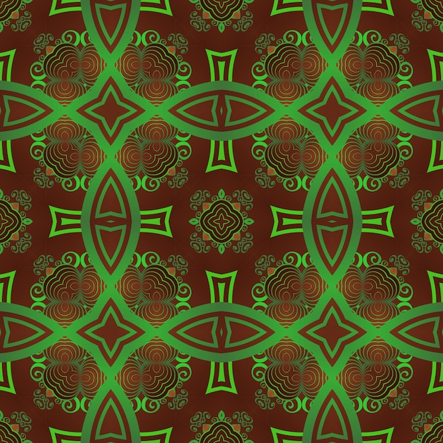 Abstrait avec une couleur verte texturée sans soudure combinée avec du jaune foncé