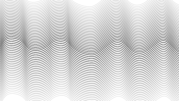 Abstrait avec des demi-teintes grises Vague dynamique vectorielle