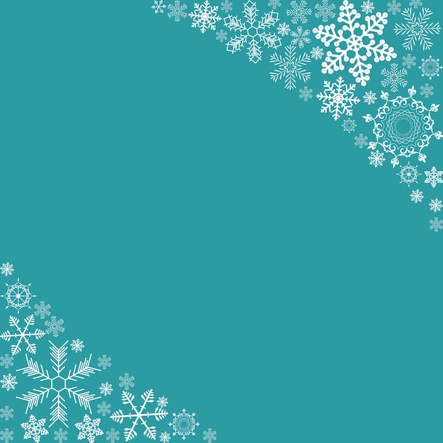 Abstrait Design Hiver Avec Des Flocons De Neige Pour Noël