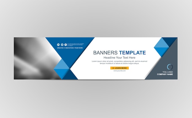 Abstrait Designer de bannière Web Arrière-plan ou en-tête Modèles