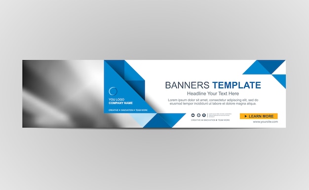 Abstrait Designer de bannière Web Arrière-plan ou en-tête Modèles