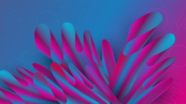 Abstrait avec effet de dégradé