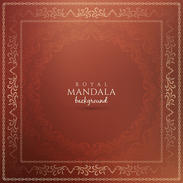 Abstrait élégant Mandala Royal