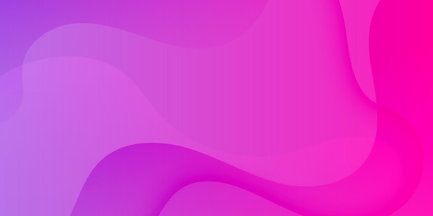 Abstrait Fluid Pink et Purple Gradient pour la présentation ou les médias sociaux