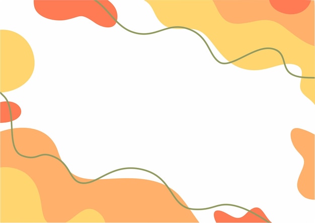 abstrait de formes fluides blanc et jaune
