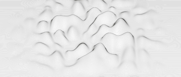 Abstrait Avec Des Formes De Lignes Déformées