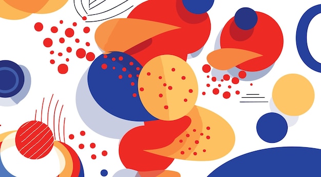 Vecteur abstrait avec des formes liquides colorées et des taches illustration vectorielle