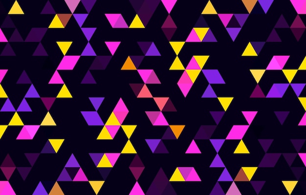 Abstrait géométrique avec des formes de triangle magenta