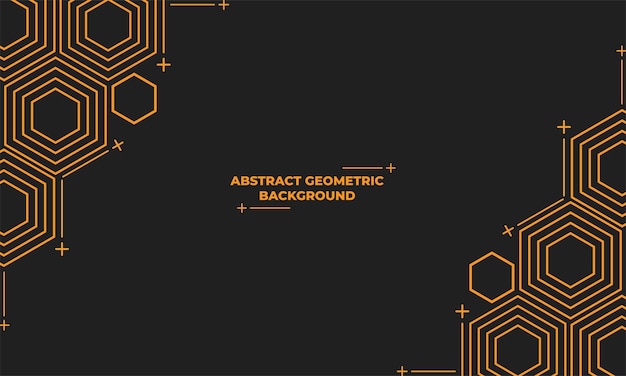 Abstrait Géométrique Hexagonal