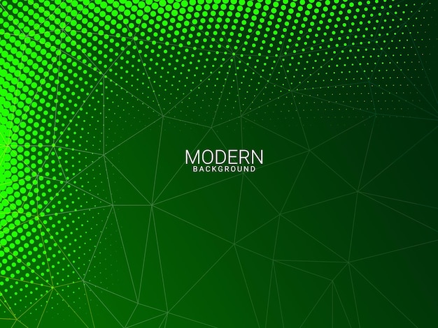 Abstrait Géométrique Vert élégant Motif Moderne Fond Coloré