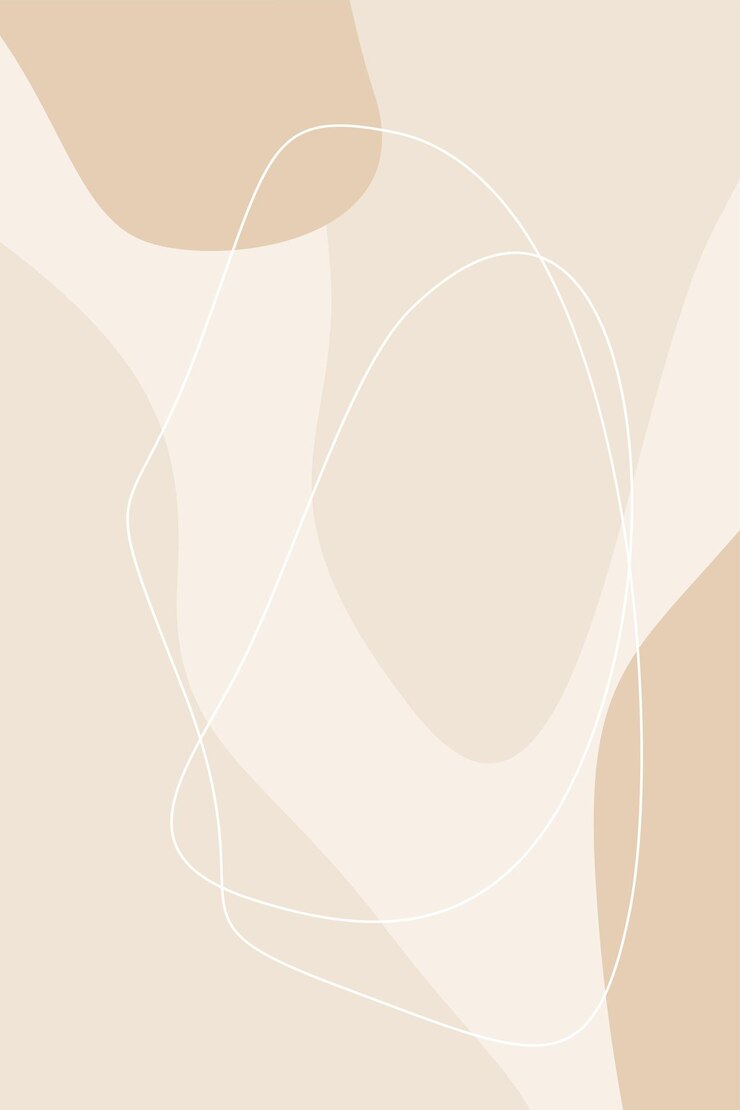 Abstrait graphique minimaliste beige doodle couleur douce affiche carte papier peint impression boho fond