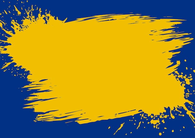 Abstrait grunge texture fond bord rugueux cadre en détresse frontière bleu et jaune modèle d'illustration vectorielle pour le site web de bannière de papier peint affiche