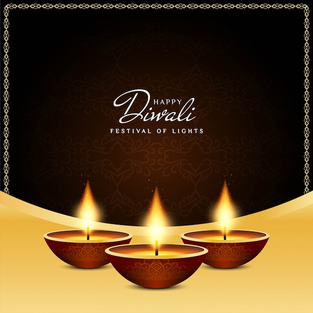 Abstrait Happy Diwali Fond Religieux