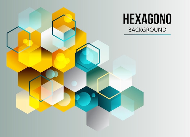 Abstrait hexagone eps 10