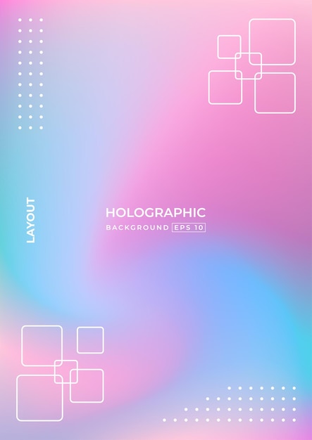 Abstrait Holographique Floue