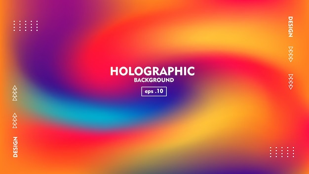 Abstrait holographique floue