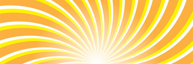 Abstrait jaune avec rayon de soleil. Illustration vectorielle d'été pour la conception