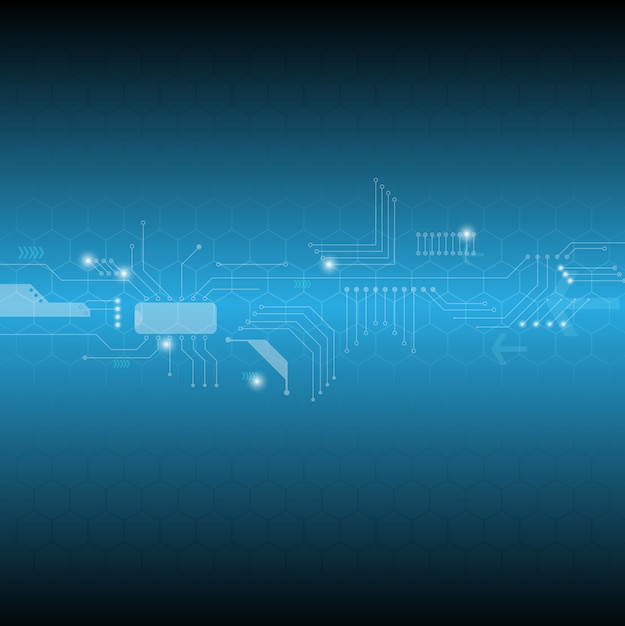 Abstrait De Ligne De Circuit électronique