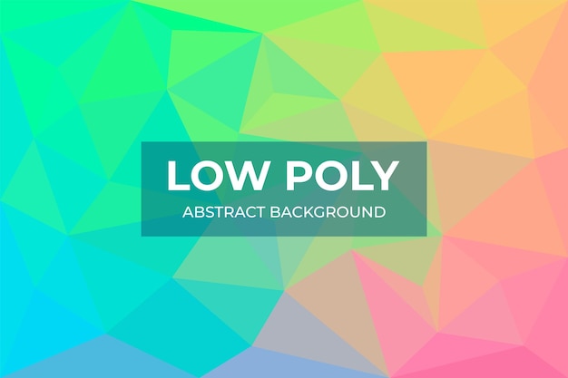 Abstrait low poly avec des formes polygonales de triangles