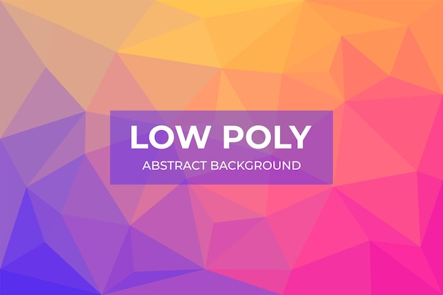 Abstrait low poly avec des formes polygonales de triangles