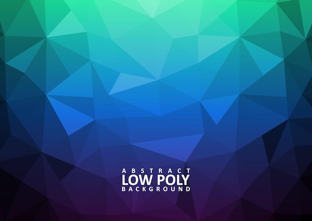 Abstrait Low Poly Avec Des Formes Triangulaires