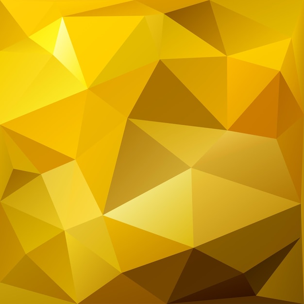 Abstrait low poly de triangles en couleurs or