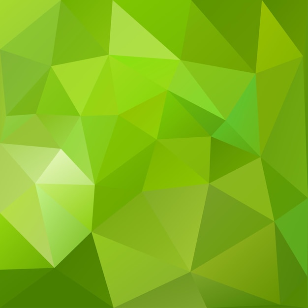 Abstrait Low Poly De Triangles En Couleurs Vertes