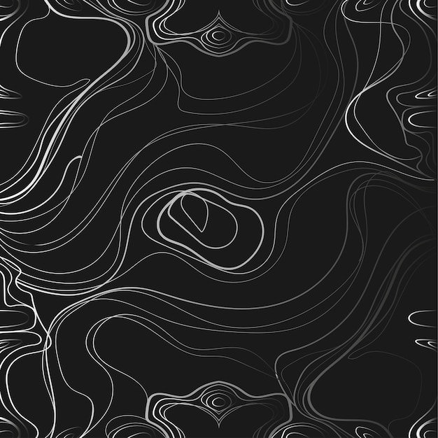 Abstrait de luxe argent foncé avec des lignes texture main dessin contour illustration vectorielle