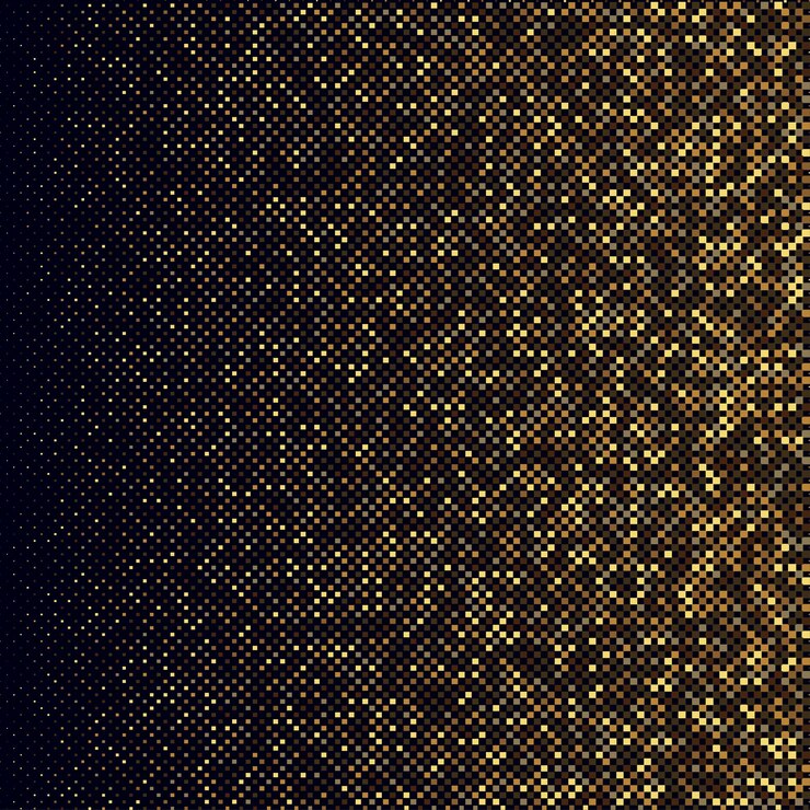 Vecteur abstrait luxe arrière-plan en mosaïque dorée brillante
