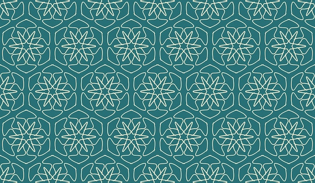 Vecteur abstrait luxe élégant vert clair et vert turquoise motif floral sans couture