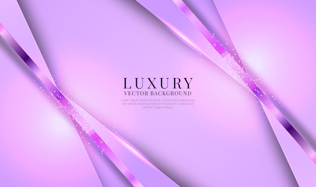 Abstrait De Luxe Violet 3d Avec Effet De Lignes Métalliques Brillantes