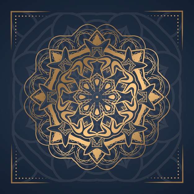 Abstrait Mandala De Luxe