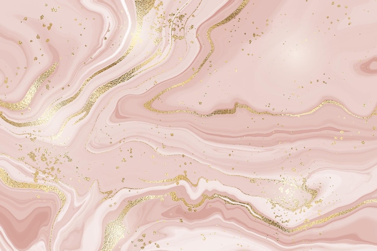 Vecteur abstrait marbre liquide rose poussiéreux ou fond aquarelle