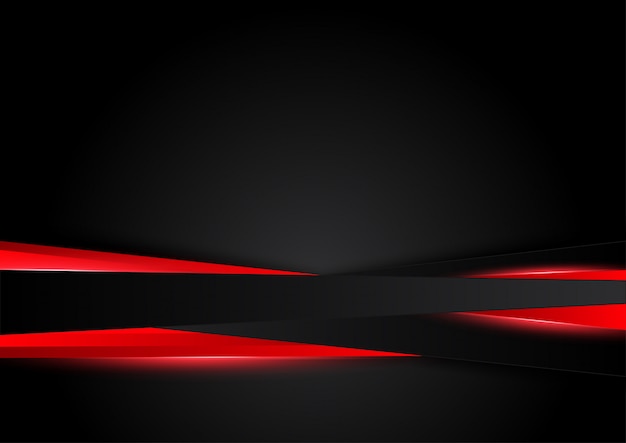 Abstrait métallique rouge cadre noir mise en page design tech innovation concept fond