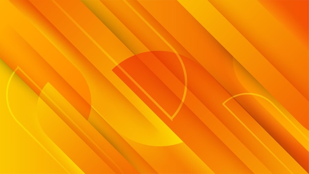 Abstrait minimal orange et jaune avec des concepts de gradient géométriques créatifs et minimaux pour les bannières d'affiches image de concept de page de destination