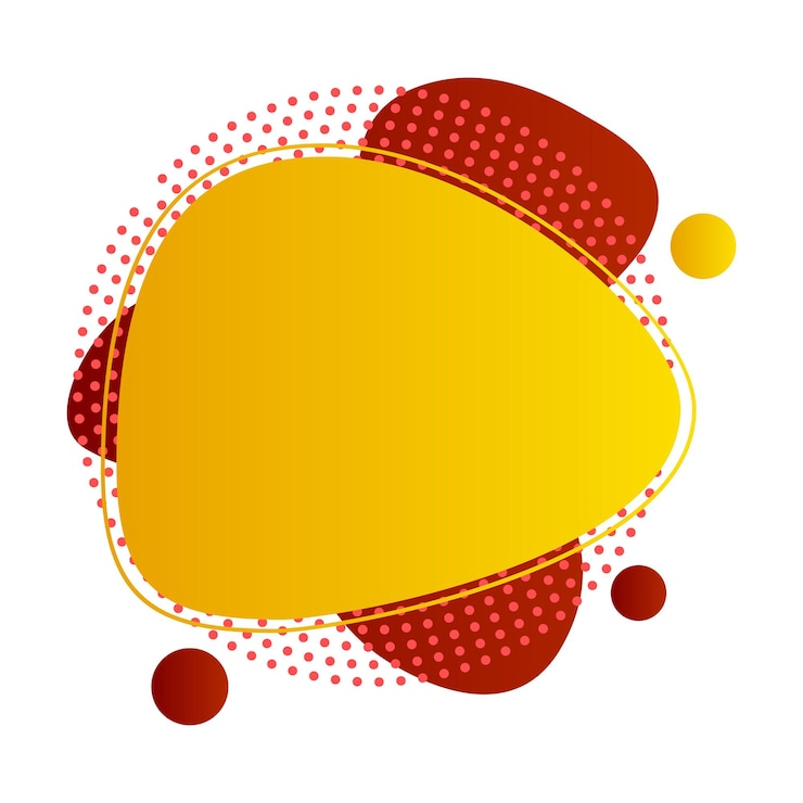 Vecteur abstrait, moderne, formes, fluides, éclaboussures, multicolore, bordeaux, écarlate, mandarine, or, dégradé, illustration vectorielle de fond