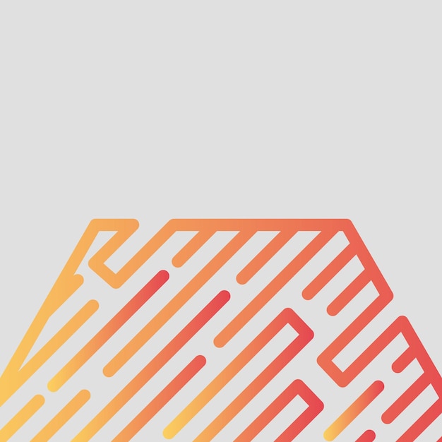 Abstrait, Moderne, Formes, Hexagone, Multicolore, Jaune, Rouge Orange, Gris Dégradé Fond D'écran Illustration Vectorielle