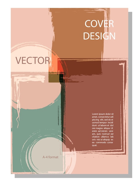 Vecteur abstrait modifiable pour une affiche ou une bannière de brochure de couverture de livre format a4xa
