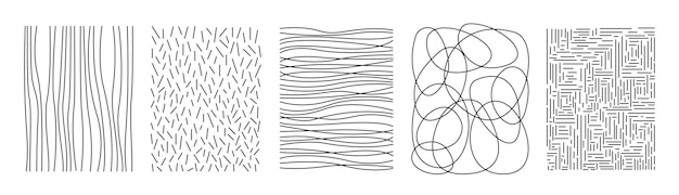 Abstrait Des motifs dessinés à la main pour divers pinceaux, des textures d'ombres ou des textiles de décoration murale