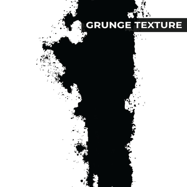 Abstrait noir et blanc coup de pinceau Grunge Texture d'arrière-plan Vecteur