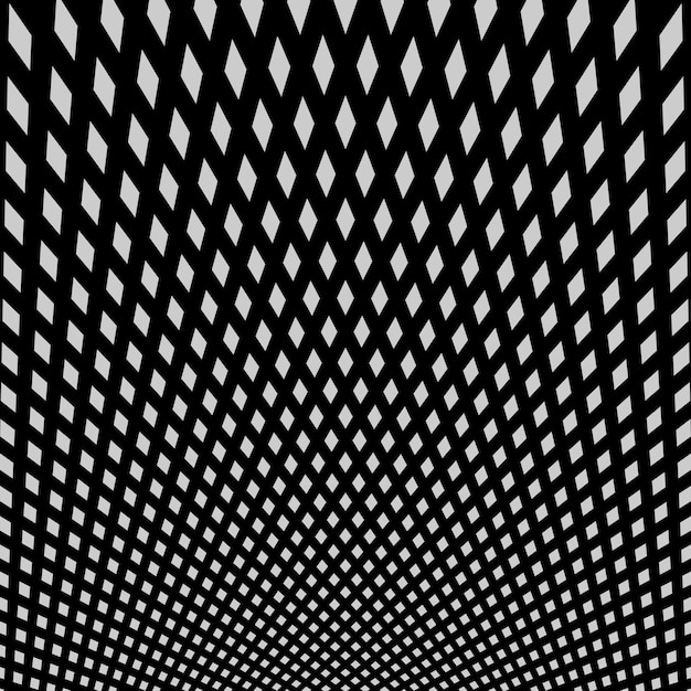 Abstrait noir et blanc torsadé Illusion d'optique de surface déformée Rayures torsadées